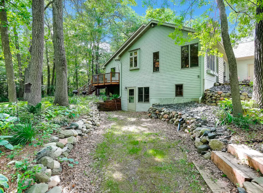 New Richmond, Wis., house for sale on tree covered light